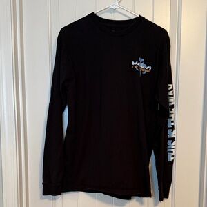 Mandalorian, Black Long Sleeve Graphic Tee Unisex Size M